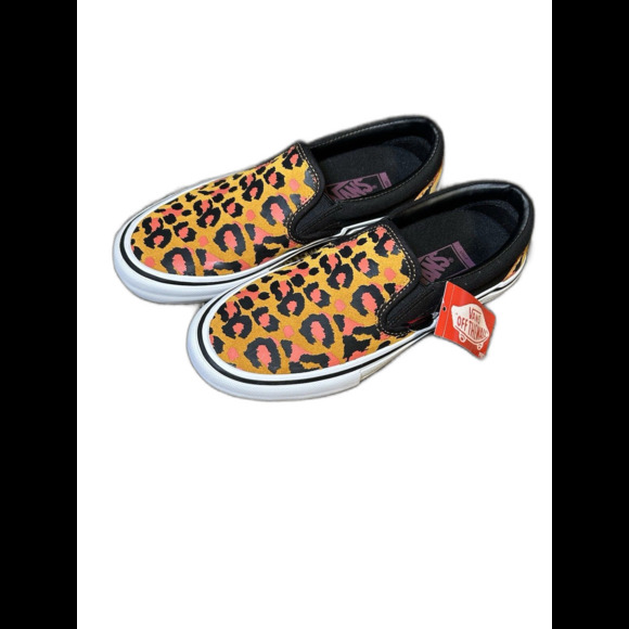 Vans Punk Leopard Print Slip-On Pro - Men’s Size 6 NEW main image 5